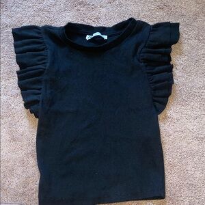 Zara Classic Black Knit Top